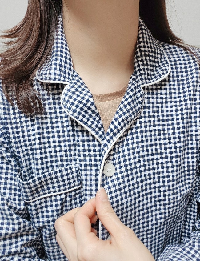매일 밤 포근함에 퐁당! 자주 피치스킨 파자마 만족 후기 2탄
