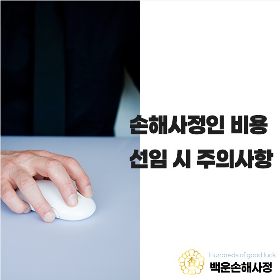  손해사정인 비용, 선임 시 주의사항