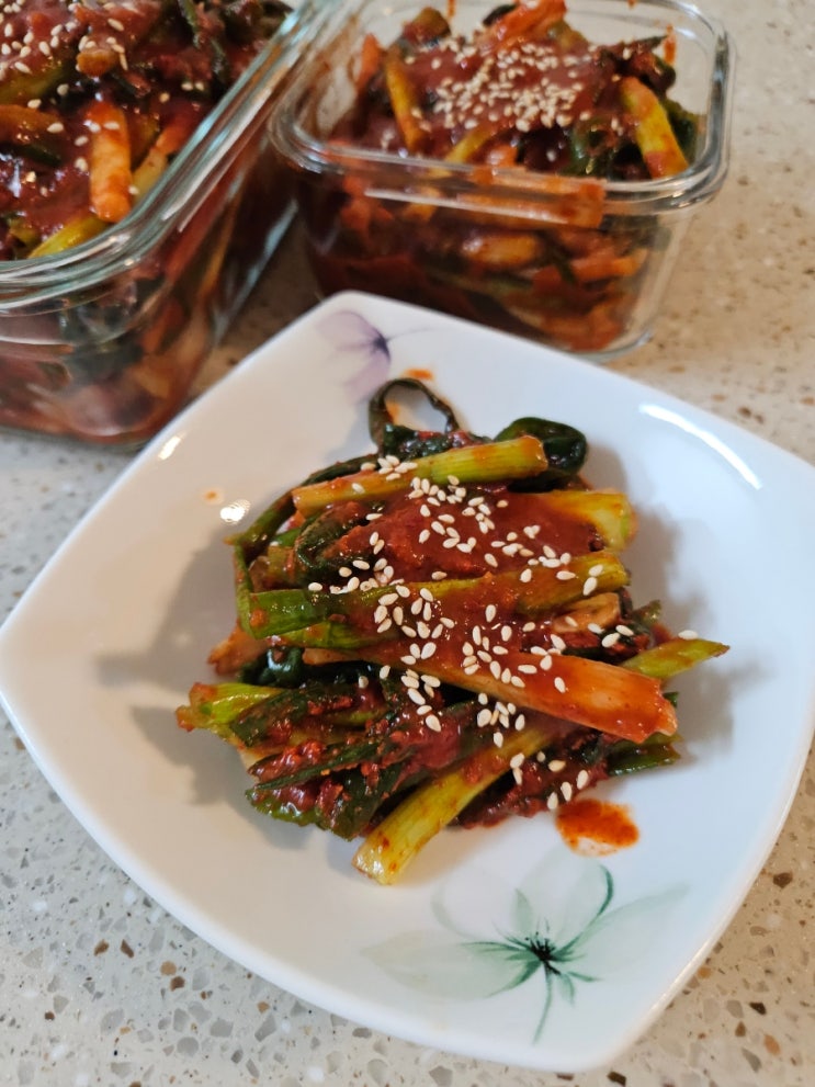  [청원김치 국내산 100% 파김치] 감칠맛이 좋은 파김치맛집