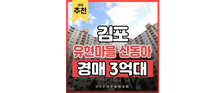 김포아파트매매 고민중? 유현마을 신동아 경매 추천 김포아파트매매 고민중? 유현마을 신동아 경매 추천