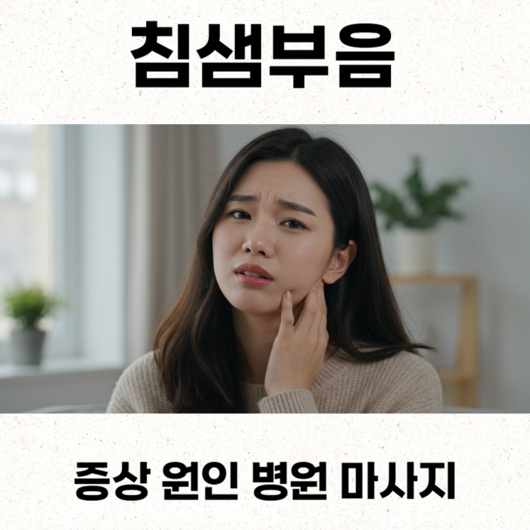  침샘부음 증상 원인 병원 마사지