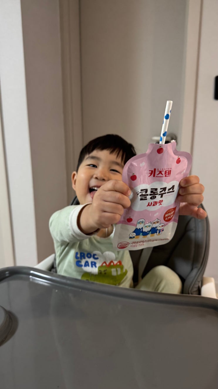  건강한 아기사과즙 사과주스 간식 키즈텐 콜롱주스 사과맛
