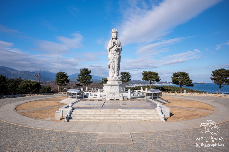  [강원도 양양군 진진리] 양양 여행 가볼만한곳, 불교 사찰 - 낙산사 해수관음상