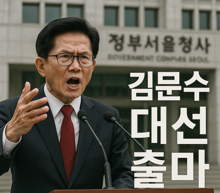 <b>김문수 대선 출마</b> 지지와 논란 사이에 선 보수 잠룡