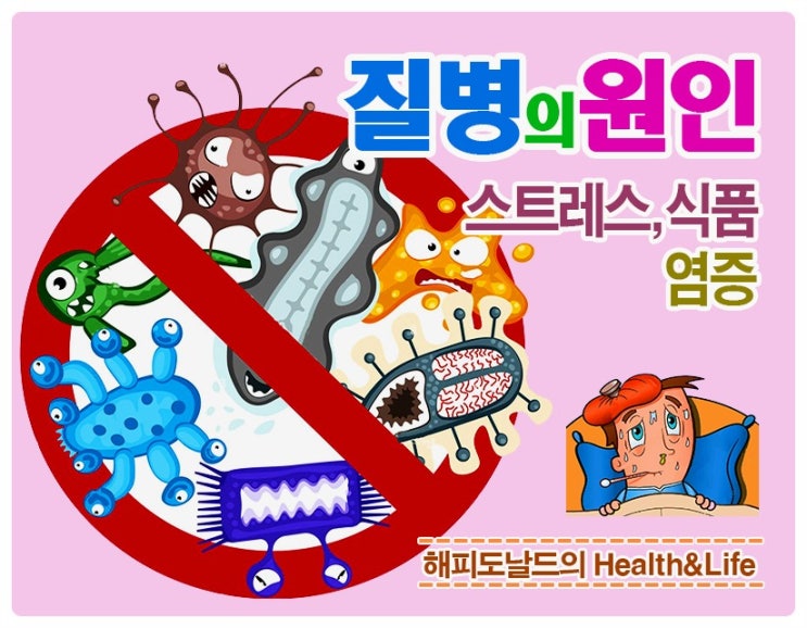 질병의 원인.. 스트레스, 염증, 식품, 자세