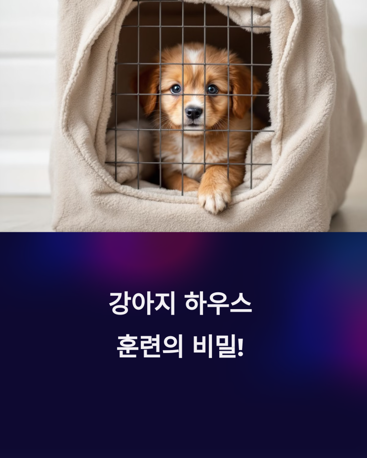  강아지 하우스 훈련, 이렇게 하면 짖음 문제 해결과 분리불안 완화까지?! (꿀팁 대방출)