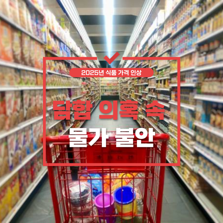  2025년 식품 가격 인상과 공정위 대응: 담합 의혹 속 물가 불안, 어디로 가나?