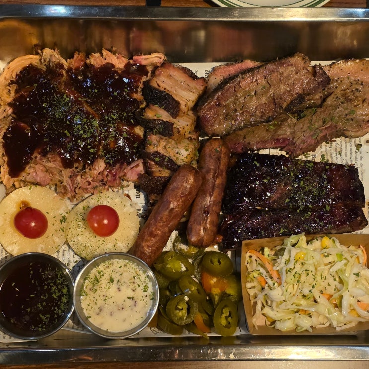  [홍대/연남동 고스트블랙 연남] 홍대 연남동 맛집: 텍사스 바베큐 - 블랙 플래터/콜키지프리
