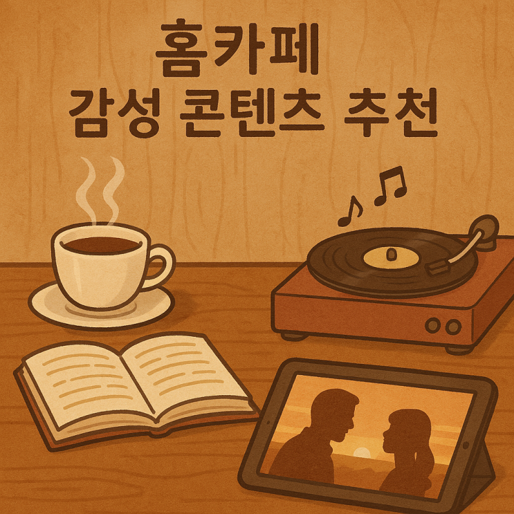  홈카페 분위기를 채워주는 콘텐츠 추천 – 커피와 함께하는 영화, 책, 음악