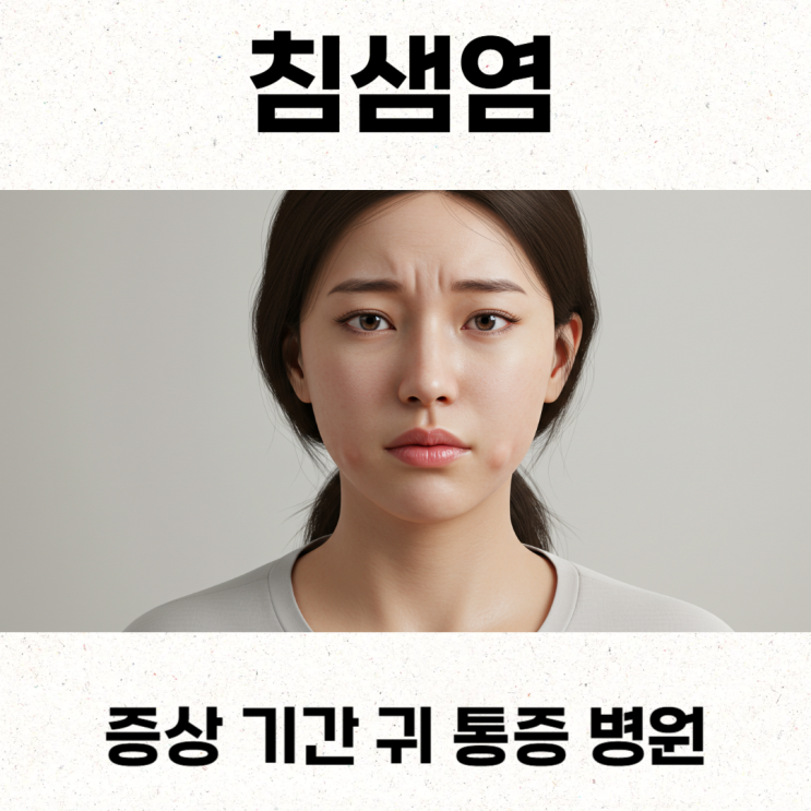 침샘염증상 기간 귀 통증 병원