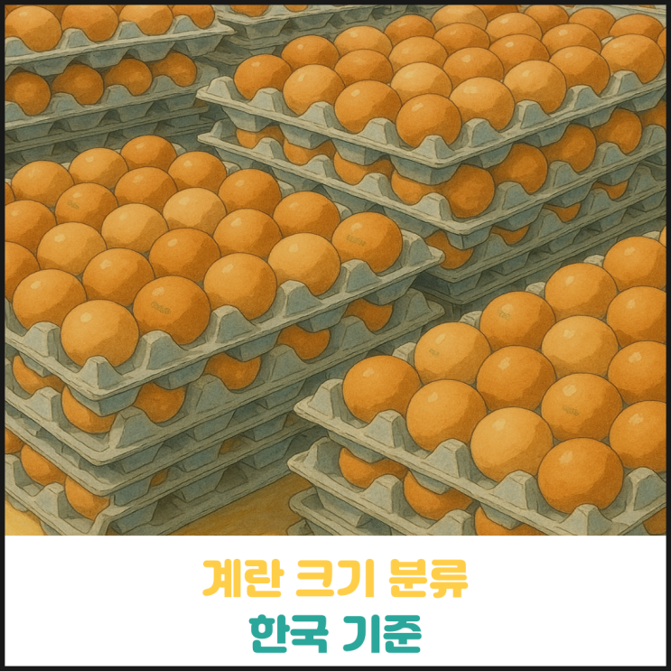 계란 크기에 따른 분류 계란 크기에 따른 분류