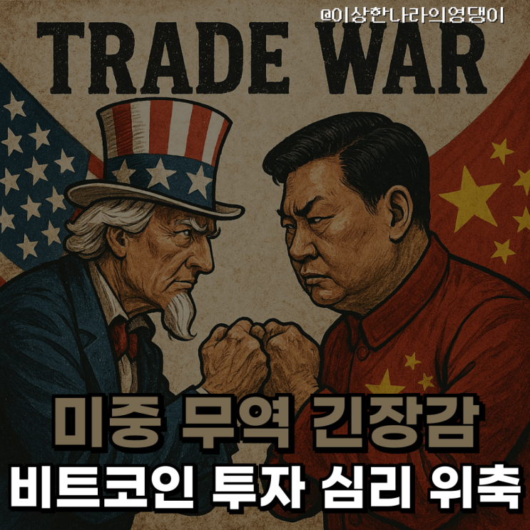 미국과 중국 간의 무역 긴장, 인플레이션 우려, 그리고 비트코인의 ‘데드 크로스’ 형성 가능성으로 인한 투자 심리 위축