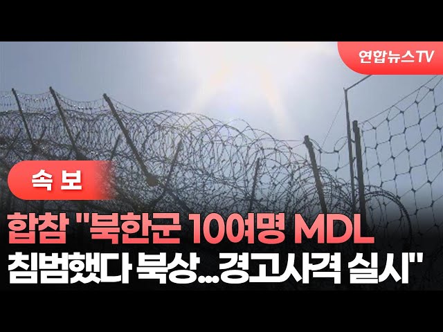 합참 "북한군 10여명 MDL 침범했다 북상…경고사격 실시" 합참 "북한군 10여명 MDL 침범했다 북상…경고사격 실시"