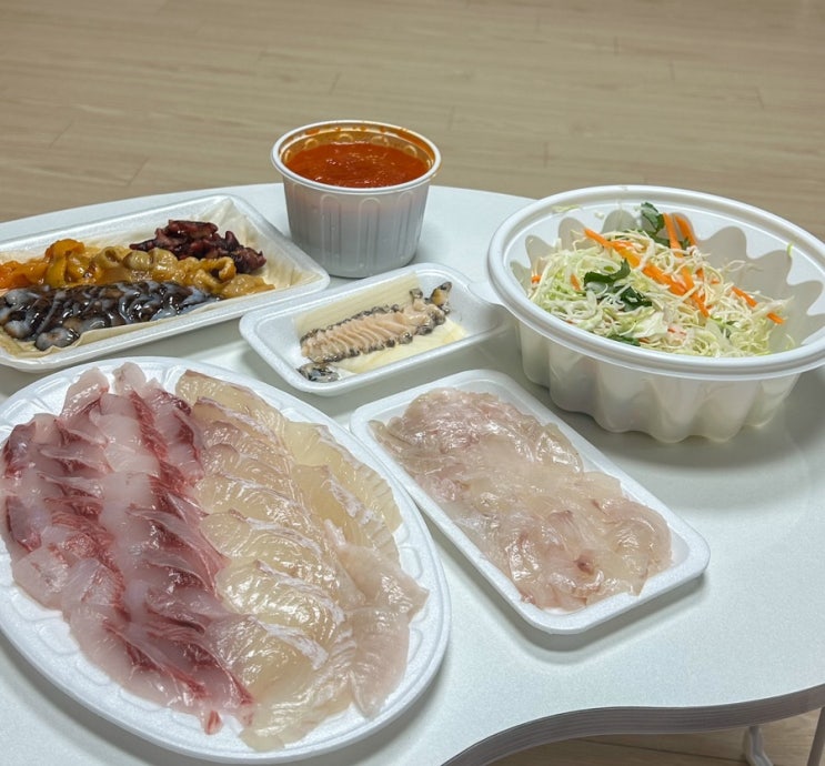  강릉 중앙시장 회포장 한신회센터 16호 모듬회 2인, 물회 후기