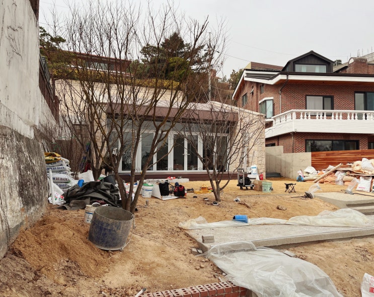  음악작업실 외부 공사