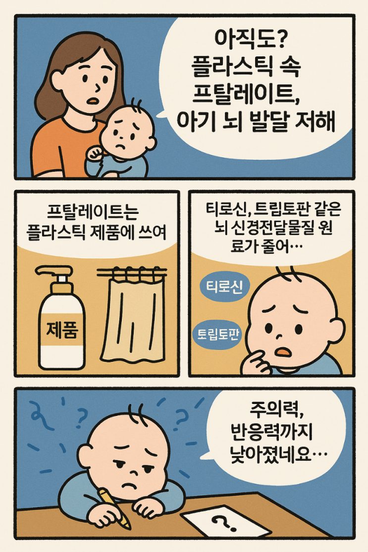 아기 뇌 발달, 프탈레이트가 막고 있다?! 아기 뇌 발달, 프탈레이트가 막고 있다?!