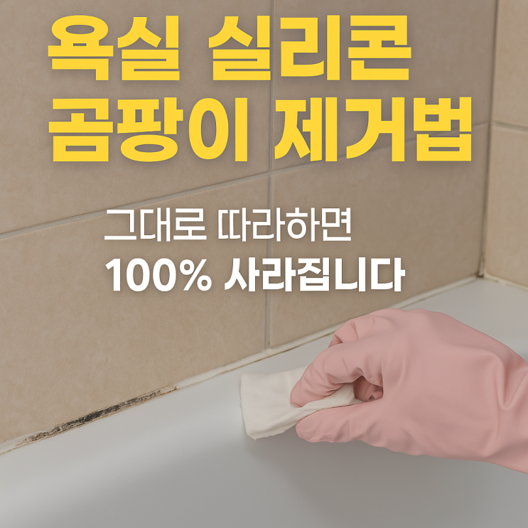  욕실 실리콘 틈새 곰팡이, 그대로 두면 큰일 납니다