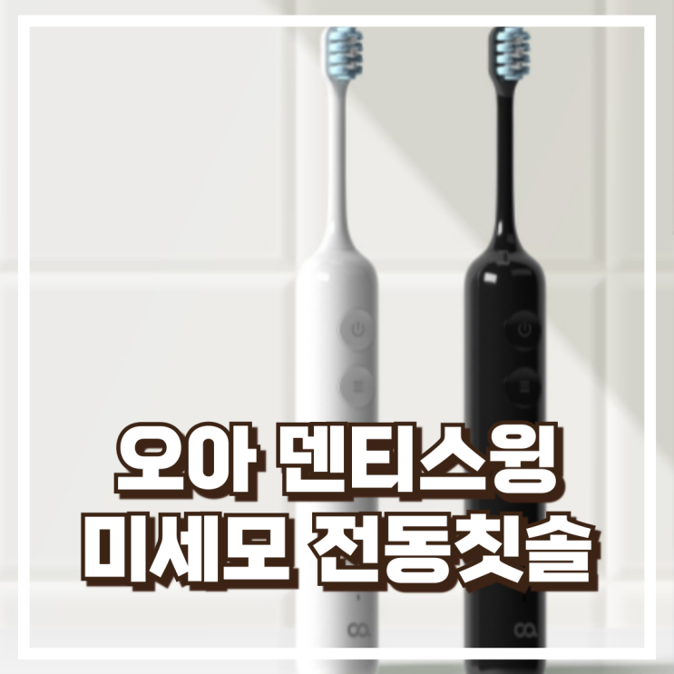  오아 덴티스윙 미세모 전동칫솔 OETB-003WH 리뷰, 혜택가