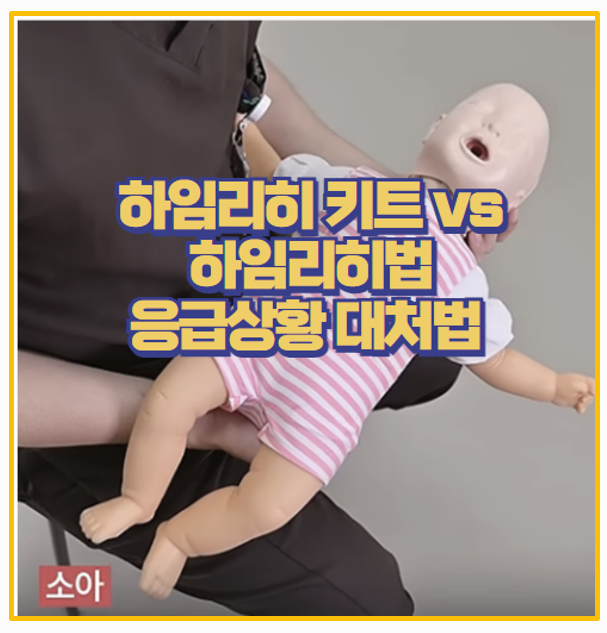  아기 질식 응급처치 하임리히법 VS 하임리히 키트 직접 써본 장점과 단점 솔직 리뷰