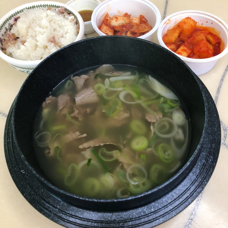  송도 곰탕 맛집 동남집 양지곰탕 배달 후기