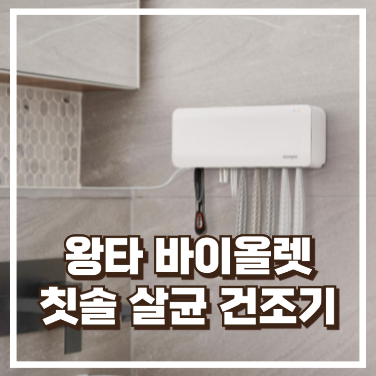  왕타 바이올렛 칫솔 살균 건조기 WTV-001 리뷰, 혜택가