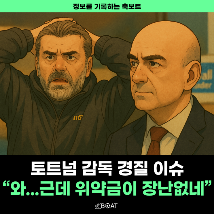토트넘 포스테코글루 감독, 언제 경질시킬건가요?...