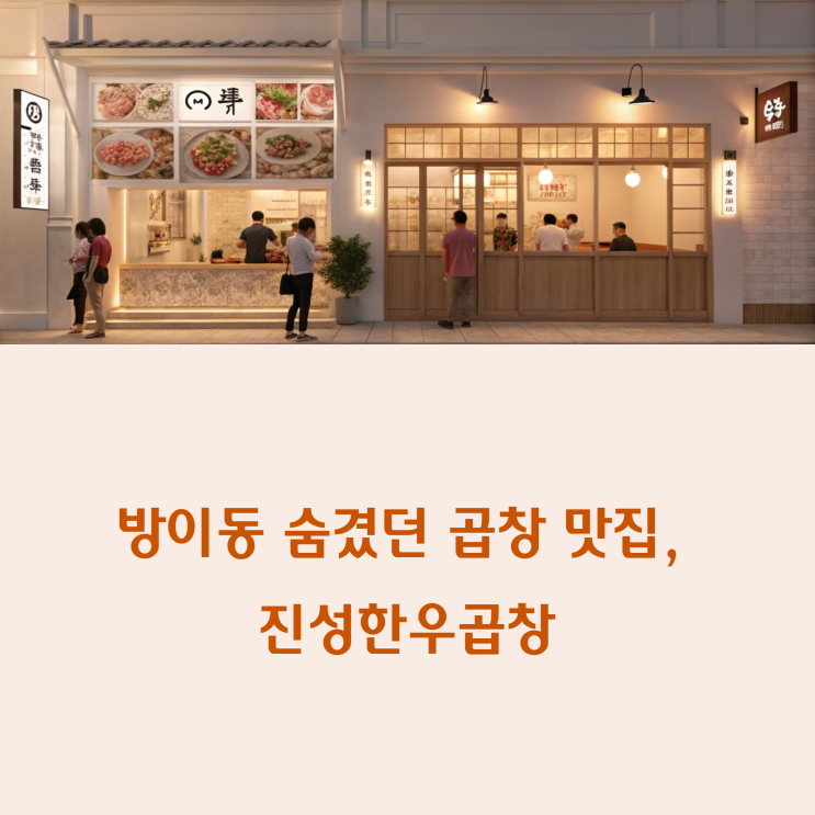  방이동 맛집 진성한우곱창, 방문 솔직 후기