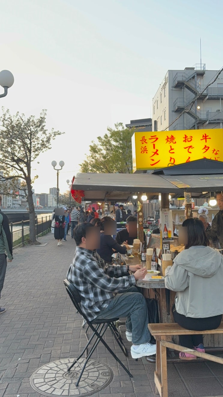  [후쿠오카] 나카스강 포장마차 거리 후기 (일본여행 이자카야 맛집)