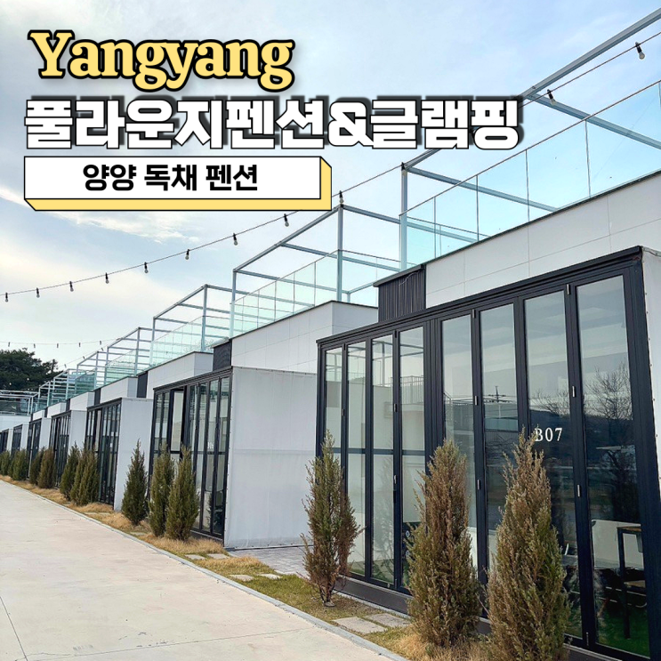  양양 독채 펜션, 강원도 양양 감성숙소 풀라운지펜션&글램핑