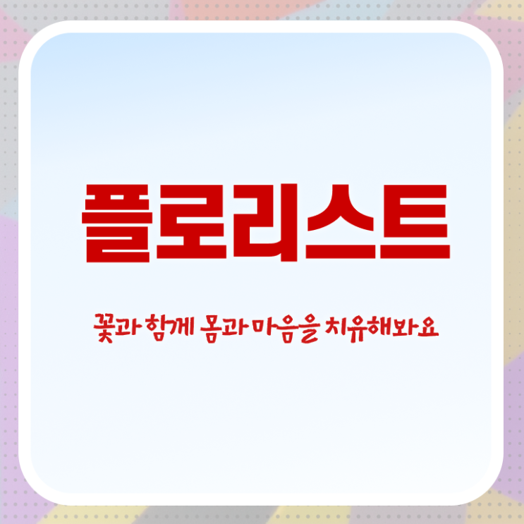  플로리스트 학과 , 자격증 준비한 과정