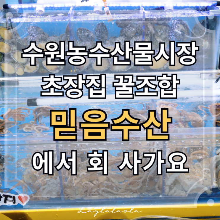  수원농수산물시장, 초장집 꿀조합 찾는다면 믿음수산 강추