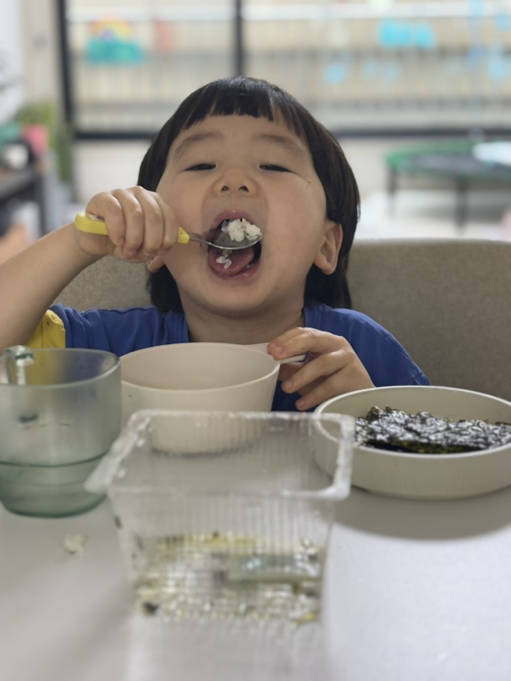  밥 안먹는 아이도 밥 한 그릇 뚝딱! 우리집 밥상 필수템, 지도표  성경김 보성녹차김