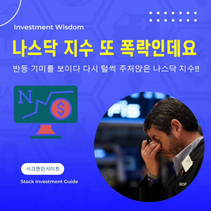 <b>트럼프 관세 폭탄</b> 나스닥 또 꺼꾸러 졌네요. 이젠 어떻하죠?