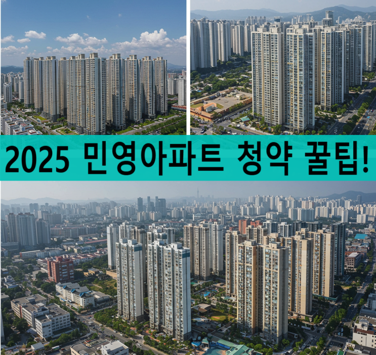  2025 민영아파트 청약 꿀팁! 당첨 자격부터 점수 계산법까지 완벽 정리