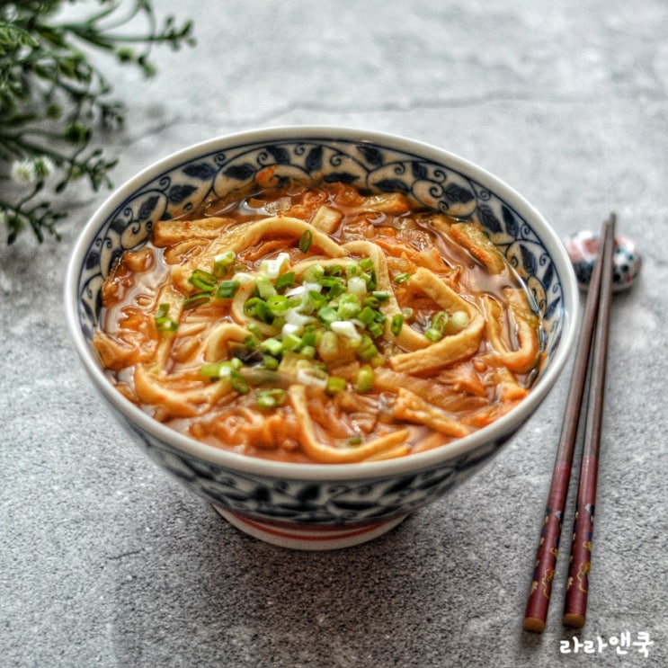  김치어묵국수 만들기, 간단 국수 레시피, 잔치국수