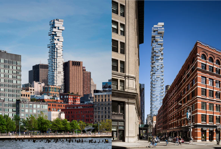  [주거건축/뉴욕] 56 레오나드 스트리트(56 Leonard Street), 헤드조그 앤 드 뫼롱(Herzog & de Meuron)