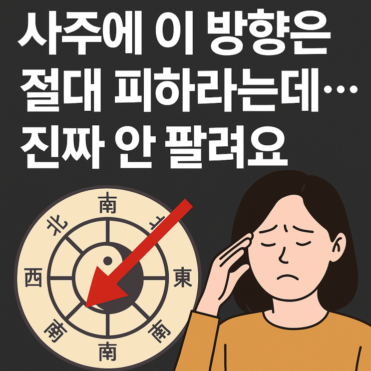   사주에 이 방향은 절대 피하라는데… 진짜 안 팔려요