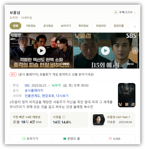 보물섬 15회 16회 마지막회 결말 재방송 다시보기 회차정보 보러가기 최종회 시청방법 방송시간 편성표 시청률 보물섬 15회 16회 마지막회 결말 재방송 다시보기 회차정보 보러가기 최종회 시청방법 방송시간 편성표 시청률