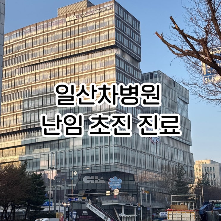  일산차병원 난임 초진 진료 기록｜첫 상담 준비 + 비용