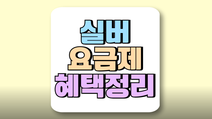SK LG KT 실버 요금제 시니어 혜택 정리 SK LG KT 실버 요금제 시니어 혜택 정리