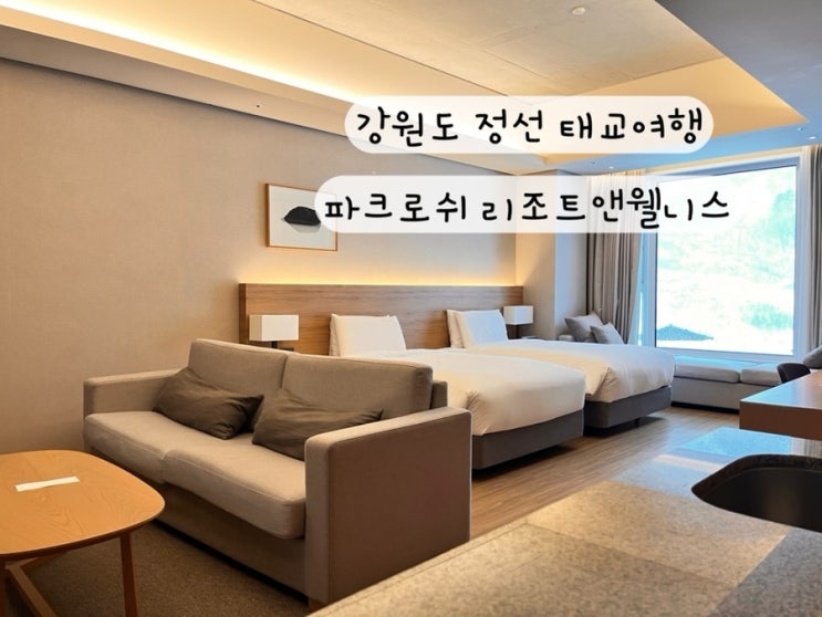  [강원도 정선] 내돈내산 태교여행 파크로쉬 리조트앤웰니스 숙안 트윈 스위트 요가 명상 수영장 2박3일 체크인 웨이팅 룸 후기 (1/2)