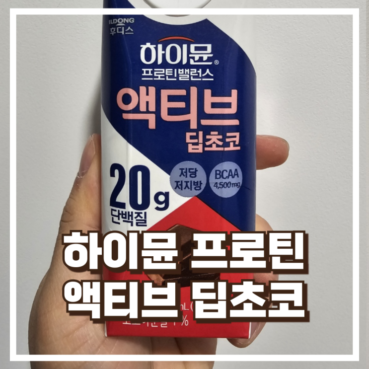  하이뮨 프로틴 밸런스 액티브 딥초코 250ml 내돈내산, 할인정보