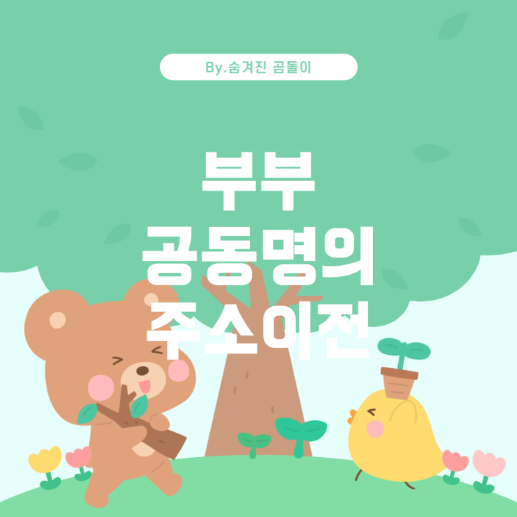  부부공동명의의 주소이전과 전입신고: 무엇이 맞을까?