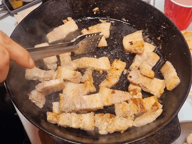  경기도 장박 캠핑장 아침 점심 저녁 식사