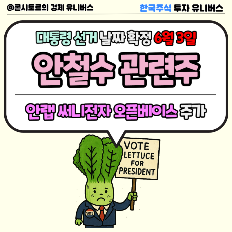 정치테마주 안철수 관련주, 안랩 써니전자 주가 기대감 있을까