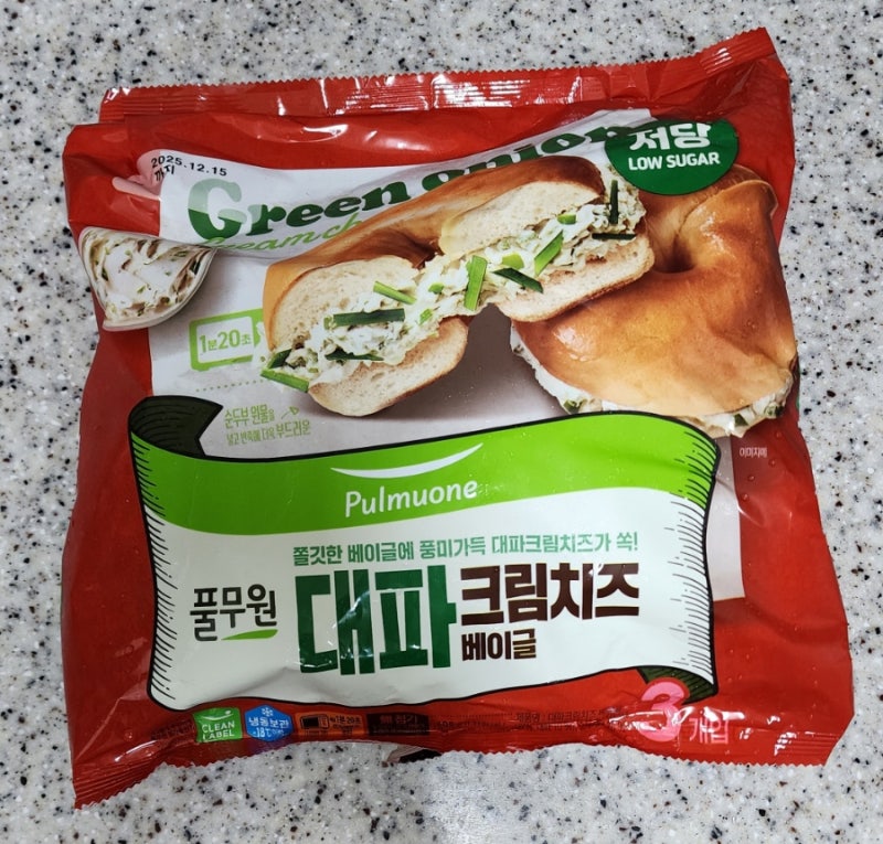 풀무원 대파크림치즈 베이글