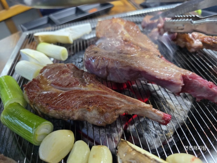  연천군 양갈비 맛집 전곡 램앤포크 한돈생갈비 뒷고기 분식