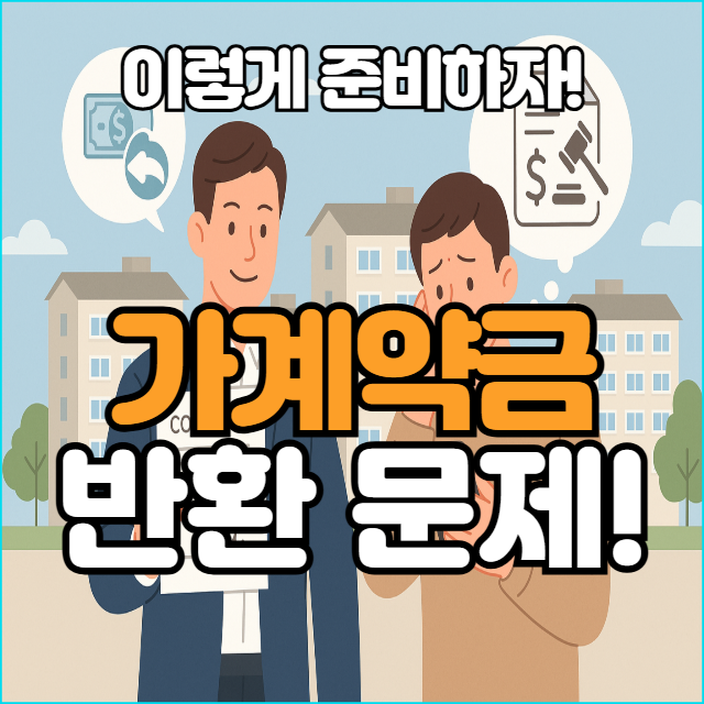  부동산 가계약금 반환 받을수 있다?! 법적 근거 확인!