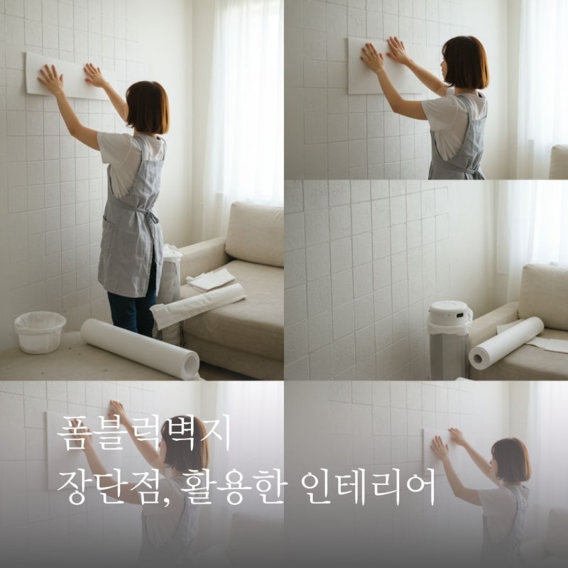 폼블럭벽지 장단점! 감성 가득한 인테리어로 변신하기