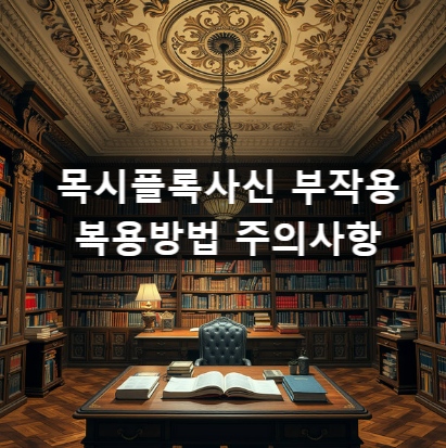  목시플록사신 부작용 복용방법 주의사항